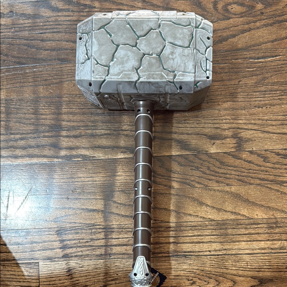 Gray and Brown Toy Hammer